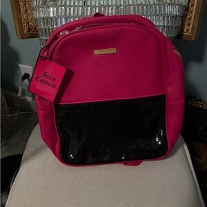 Juicy Couture Fuchsia and Black Backpack